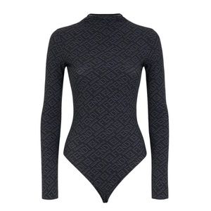 Fendi x SKIMS Mock Neck Long Sleeve Bodysuit NWT